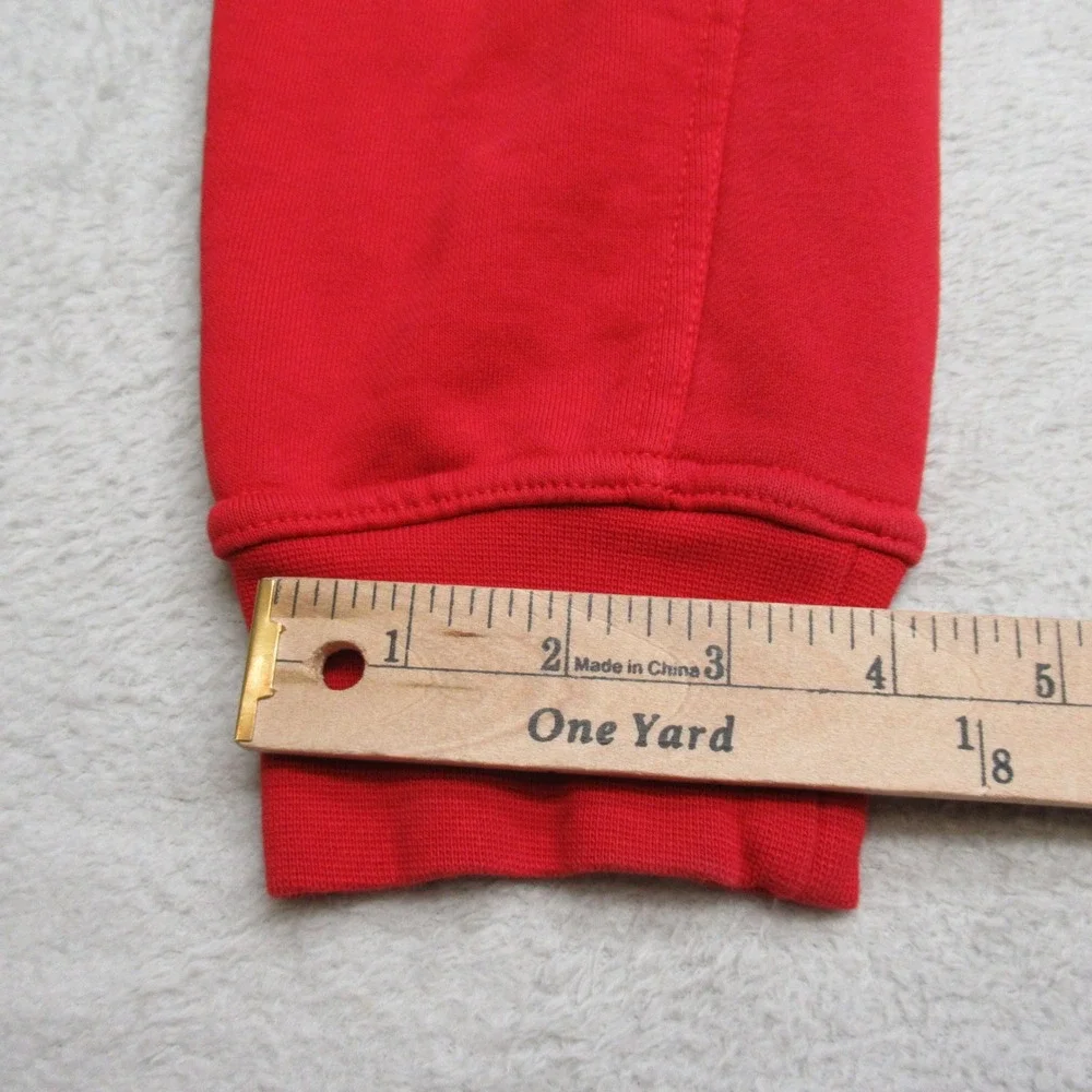 Jordan Pants Mens Small Red Essentials Fleece‎ Jogger Heavyweight Tapered 28X27